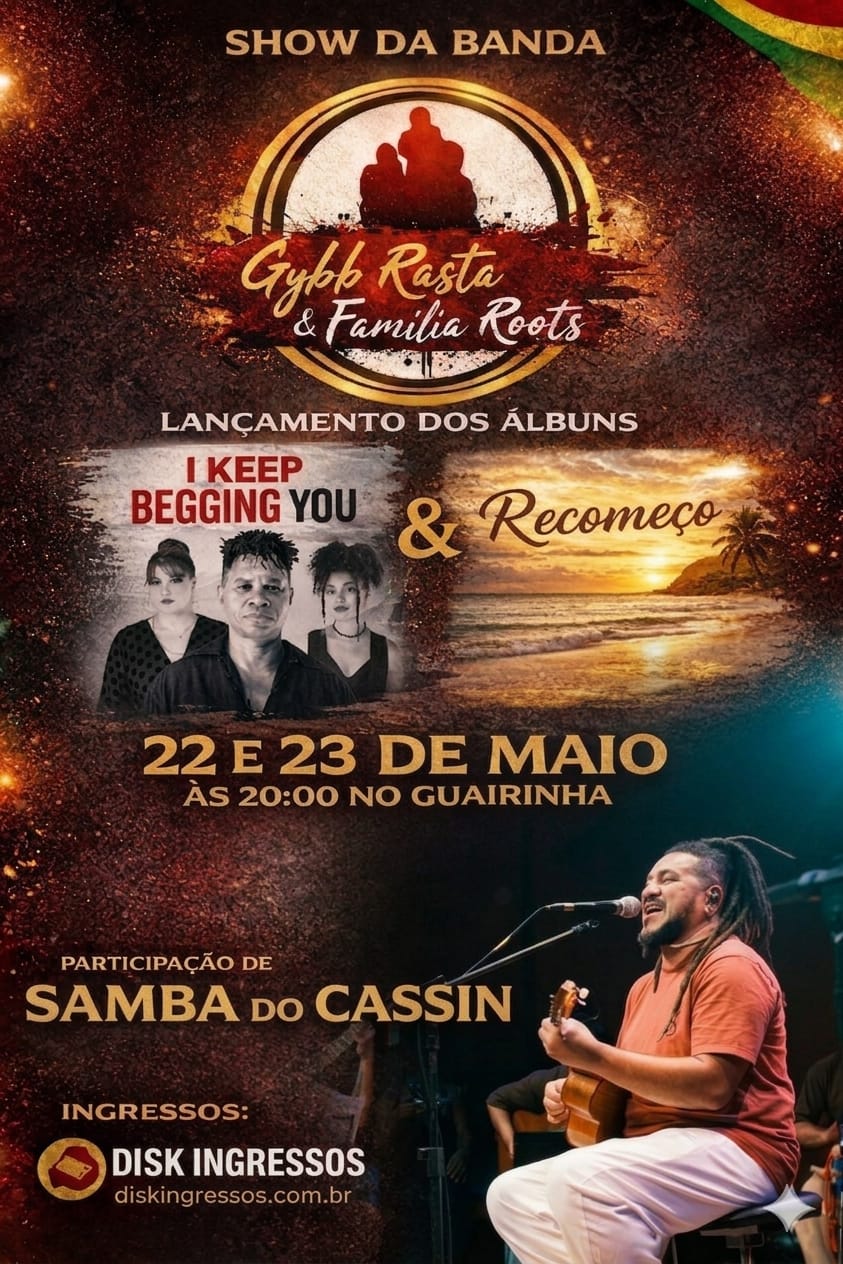 SHOW I KEEP BEGGING YOU DIAS 22 E 23 DE MAIO 2026 TEATRO GUAIRA